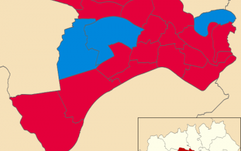 Salford UK local election 2018 map svg