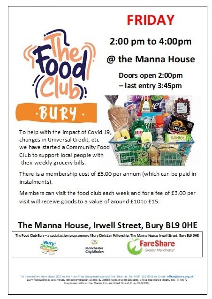 Bury Food Club Flyer